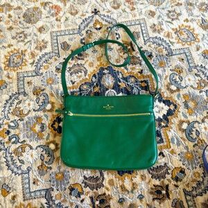 Kate spade crossbody green bag